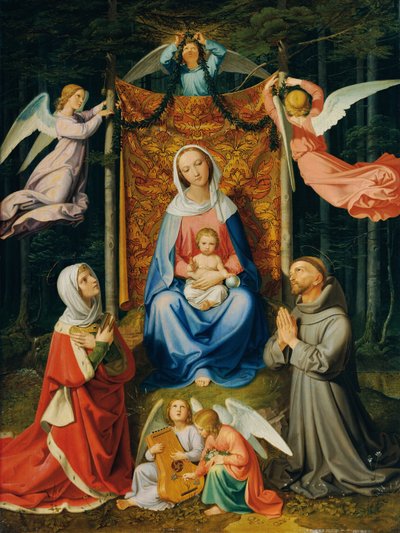 Waldesruh (Madonna mit Kind, Heilige Adelheid und Heiliger Franziskus) von Joseph von Führich  